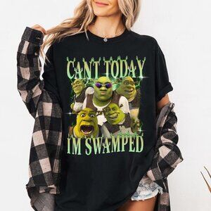 Shrek Can’t Today I’m Swamped T-Shirt - Funny Meme Tee - Gift for Fans